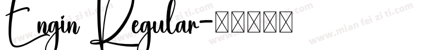 Engin Regular字体转换